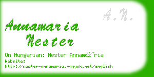 annamaria nester business card